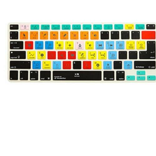 2pcs)Shortcut Keyboard Skin Cover Ableton Live Logic Pro X Avid Tools For iMac,Macbook Pro Air retina13 15 KC A1278 Avid Media