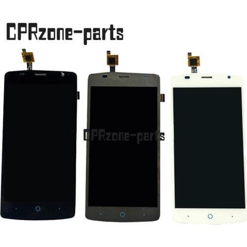 5.0" 100% tested lcd For ZTE Blade L5 plus LCD display with touch screen digitizer glass sensor panel assembly free shipping