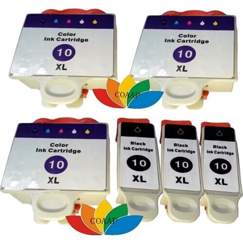 6 Compatible kodak 10 Ink Cartridge 10XL for ESP 7200 Hero 6.1 Hero 7.1 Hero 9.1 Printer