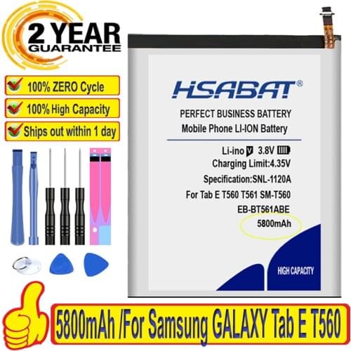 Top Brand 100% New 5800mAh EB-BT561ABE Battery for Samsung GALAXY Tab E T560 T561 SM-T560 SM-T567V Series Batteries + free gfit