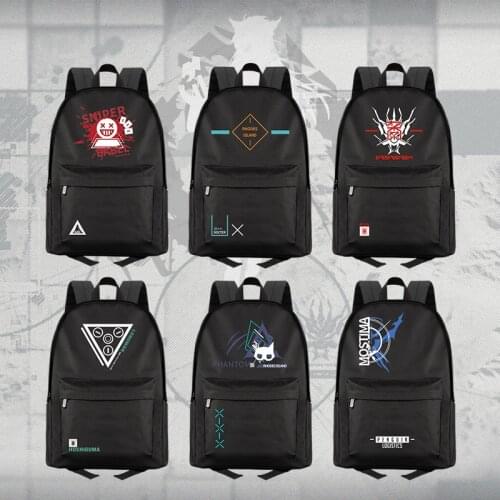 Game Arknights Amiya Cosplay Unisex Student School Harajuku Travel Laptop Bag Teenagers Notebook Fashion Outdoor Daily Gifts