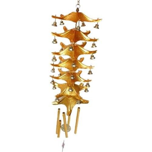 Chinese Metal Wind Chimes Outdoor, Amazing Wind Chimes with Metal Bells and Sound for Garden,Home , Relaxing Soothing Low Bass
