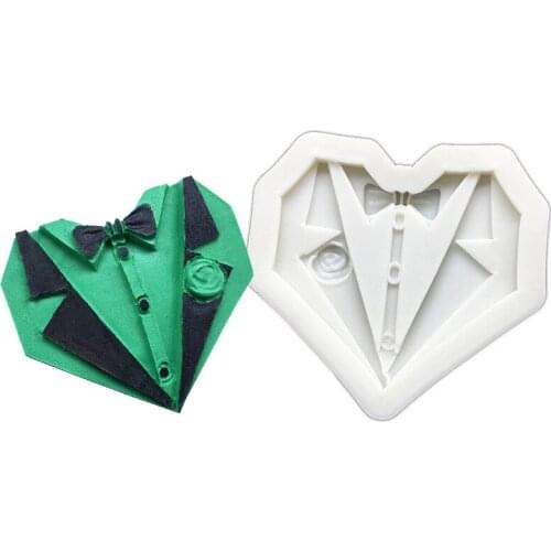 Tuxedo Silicone Mold Sugarcraft Chocolate Cupcake Baking Mold Fondant Cake Decorating Tools