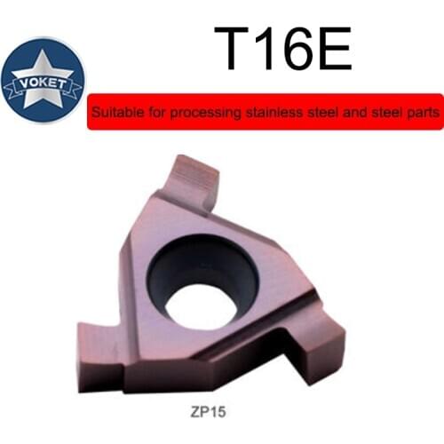 CNC External Circlip Groove Blade T16E Coated Inner Hole Grooving Knife Head Through Mount SER External Thread Turning Tool