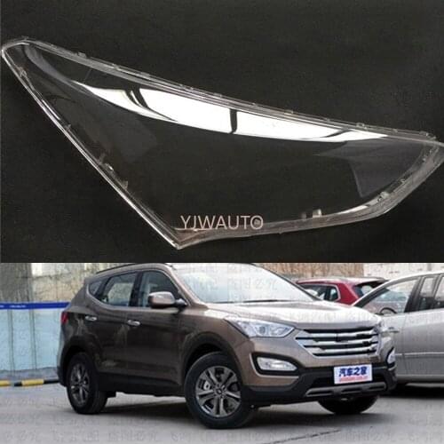 Car Headlight Lens For Hyundai SantaFe IX45 Headlamp Lens Car Front Auto Shell Cover