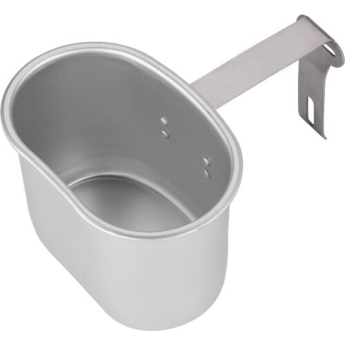 Tiartisan New Arrival Outdoor Camping Aluminum Canteen Cup 700ml Amy Canteens Cook Cup with Folding Handle for BBQ Travel