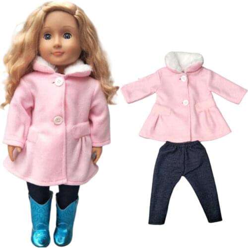 18 inch american generation girl Doll clothes coat tights for Baby doll new Born Doll clothes 18" dolls jacket pants