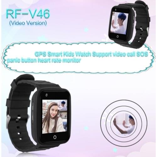 Personal GPS Smart Watch Tracker RF-V46 4G LTE GPS Tracker for Elederly Kids Health Management with HR&BP GPS Real time Tracking