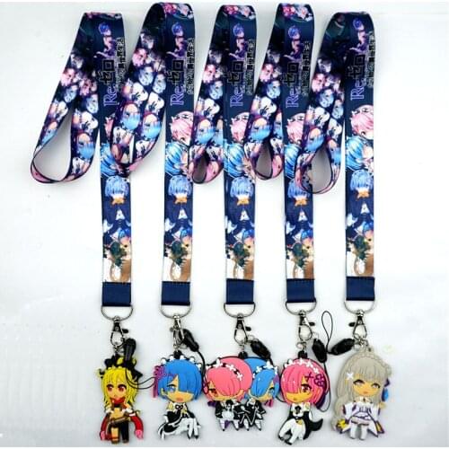 Re Life in a different world from zero Neck Strap Lanyard for Keys USB ID Card Badge Holder Mobile Phone Straps Cospaly Keychain