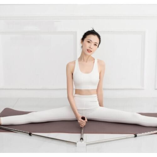 Adjustable 3 Bar Leg Stretcher Split Stretching Machine Stainless Steel Leg Support for Ballet Yoga Dance Gymnastics Training