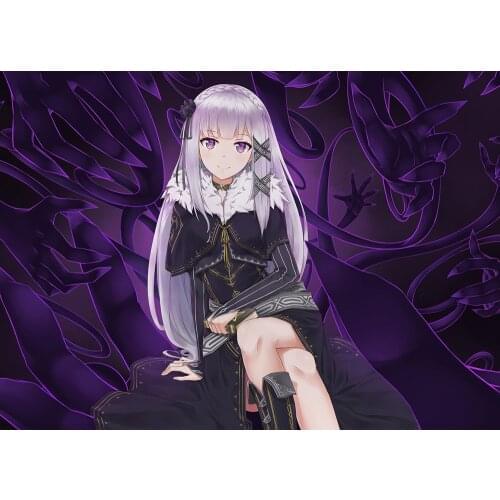 WTQ RE ZERO Starting Life In Another World Retro Poster Canvas Art Painting Anime Posters Wall Art Picture Wall Decor Home Decor