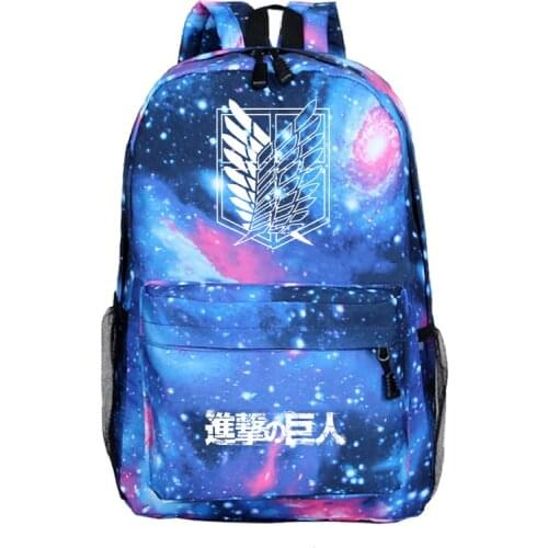 Attack on Titan Backpack Students Boys Girls Bags Fashion New Pattern Attack on Titan Schoolbag Teens Daily Backpack Travel Bag