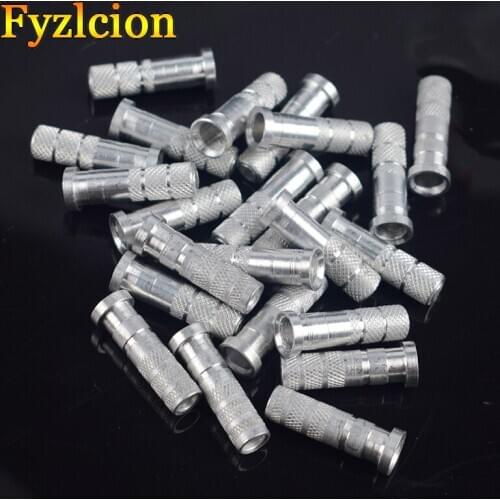 50/100pcs Hunting DIY Archery Arrow Aluminum Insert Silver Arrow Base Replaceable For ID6.2mm Arrow Shaft Hunting Accessories