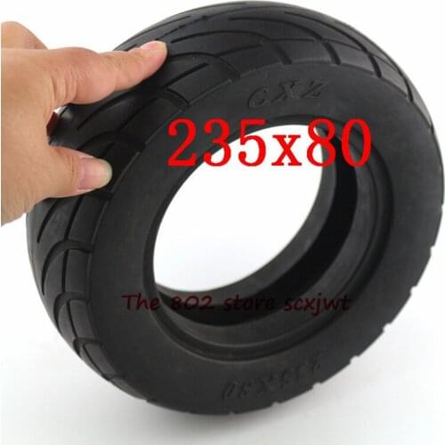 Super quality Scooter Skateboard Tyre 235*80 Solid Tires Shock Absorber tubelessTyre Damping Rubber Tyres Wheels 235x80