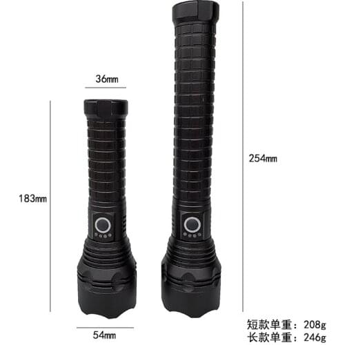 Led glare flashlight cross-border new P50 long-range outdoor rechargeable searchlight USB aluminum flashlight lighting