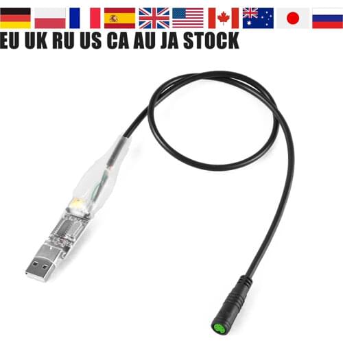 EBike USB Programming Cable for 8fun / Bafang BBS01 BBS02 BBS03 BBSHD Mid Drive / Center Electric Bike Motor Programmed Cable