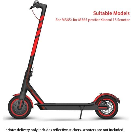 Protective Sports Fashion Scooter Reflective Sticker Night Safety Accessories Warning Styling Waterproof PVC For Xiaomi M365 Pro