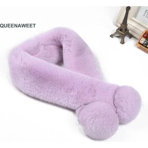 017 2019 Long Style Women Real Rex Rabbit Fur Scarf Fashion Rex Rabbit Fur Tassel Shawl Scarves