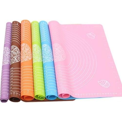 1pc 50*40cm Non-Stick Silicone Mat Rolling Dough Liner Pad Pastry Cake Bakeware Paste Flour Table Sheet Kitchen Tools