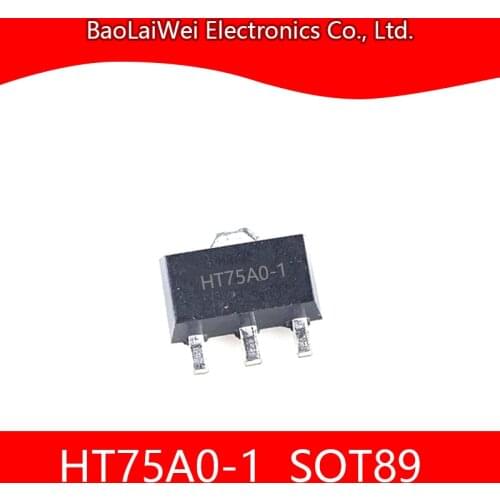 5pcs HT75A0-1 3SOT89 ic chip Electronic Components Integrated Circuits 10V 150mA Low Power LDO regulator Integrated Circuits