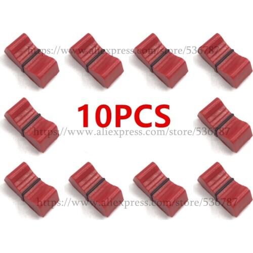 10pcs/lot red color Mixer fader Slider Fader Knobs replace FOR ALLEN & HEATH XONE 1D 2D 3D 4D 32 62 464 S2
