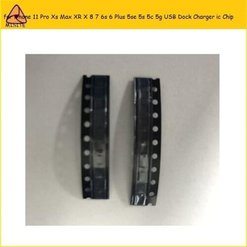 10Pcs Original USB Port Dock Charger ic Chip for i Phone 11 Pro Xs Max XR XS X 8 7 6s 6 Plus 5se 5s 5c 5g U2 Charging ic Chip