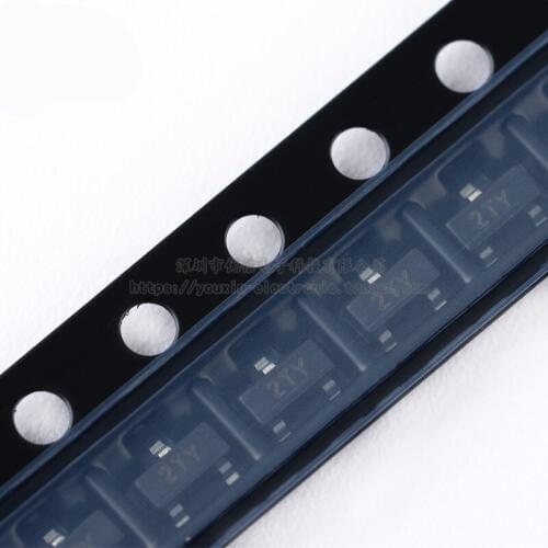 100pcs / 1 lot Original S8550 screen printing 2TY SOT-23 PNP -25V 500mA SMD transistor