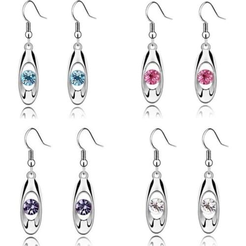 2021 Wholesale European and American Fashion Jewelry New Popular Crystal Drop Earrings Wholesale
