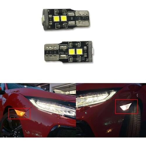2x Canbus Error Free W5W T10 Car Side Marker Light for Honda Civic X (2019)