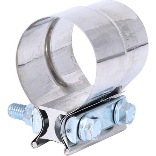 3 Inch Lap Joint Exhaust Band Clamp for OD to ID Exhaust Pipes Muffler Ends