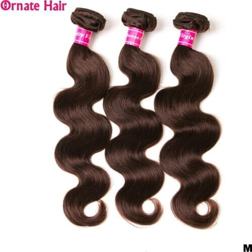 3 Bundles Malaysian Body Wave Bundles Deals Pre-Colored Non-Remy Human Hair Bundles Middle Ratio Mixed Length 8-24 Inch
