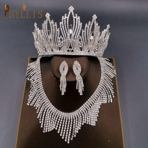 A247 Luxury Bridal Headwear Rhinestone Tiara Pageant Crown Wedding Tiaras Royal Alloy Women Hair Accessories Jewelry