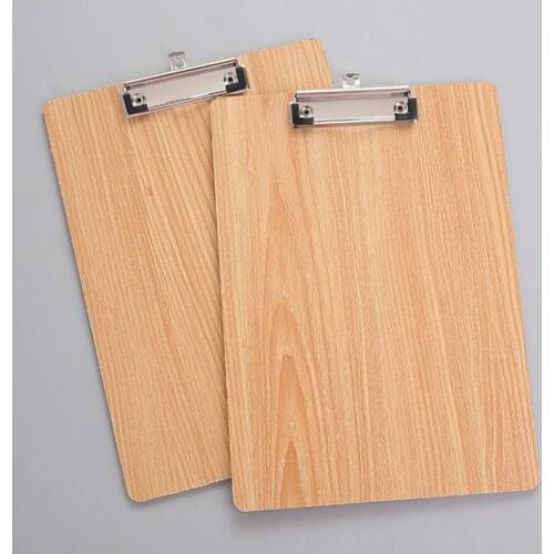 A4 Size Wooden Clipboard Clip Board Office School Stationery with Hanging Hole папка для документов сумка для документов