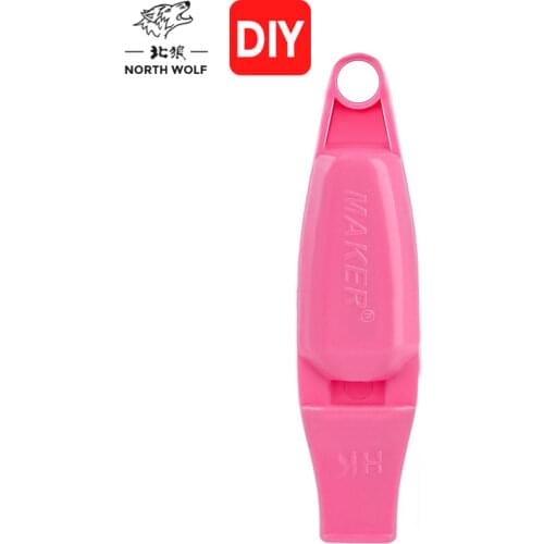 ABS plastic multifunctional double cavity pealess whistle training pigeon 120db washable sanitary whistle with lanyard