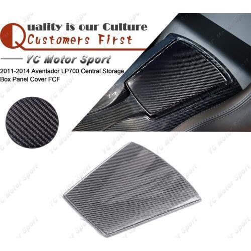 Car Accessories Full Carbon Fiber Interior Trim Fit For 2011-2014 Aventador LP700 Central Storage Box Panel Cover