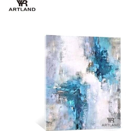 Decoracion para el hogar posters Hand drawn acrylic texture oil painting wall art abstract picture for living room sofa Entrance