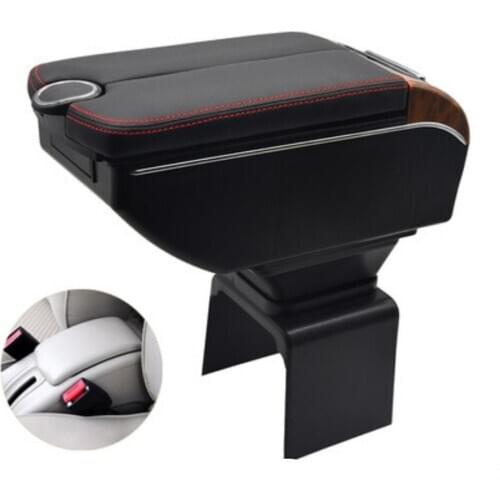 For 307 Armrest Box Double doors open 7USB interface Centre Console Storage Box Arm Rest Car accessories armrests