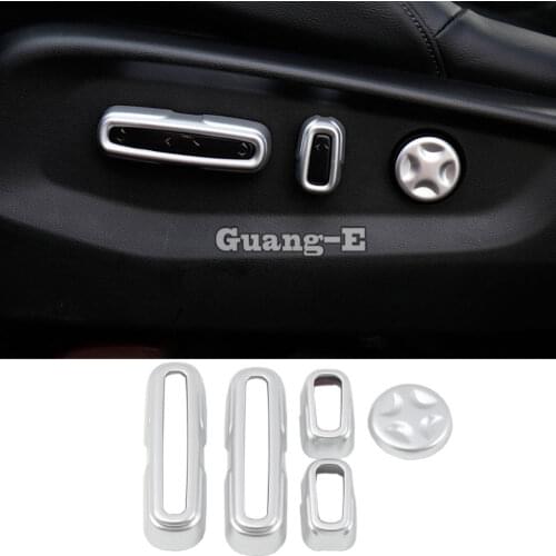 For Honda CRV CR-V 2017 2018 2019 2020 Car Cover Detector Carbon Fibre Seat Adjustment Knob Button Switch Trim Accessories