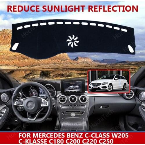 For Mercedes Benz C180 C200 C220 C250 C300 Right Left Hand Drive Good Polyester Material Anti Light Car Dashboard Cover Mat