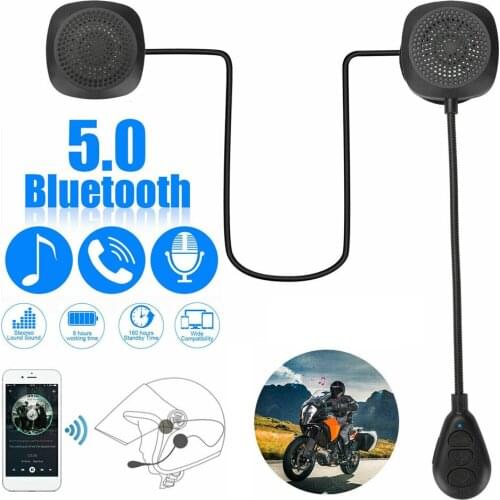 Motorcycle Helmet Headset Wireless Bluetooth 5.0 Headphone Speaker Hands-Free Call Cycling Moto Helmet Headset