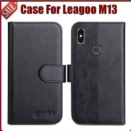Hot Sale! Leagoo M13 Case New Arrival 6 Colors High Quality Flip Leather Protective Phone Cover For Leagoo M13 Case