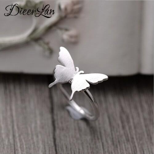 Hot Sale Charming Romantic Butterfly Rings for Women Men Jewelry Adjustable Size Rings Christmas Gift Dropship 2021