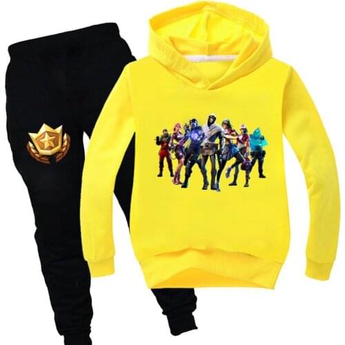 Game FORTNITES Fashion Fall Clothes Toddler Girls Cotton Cute Girls Tops and Pants 2Pcs Children Clothing Sets