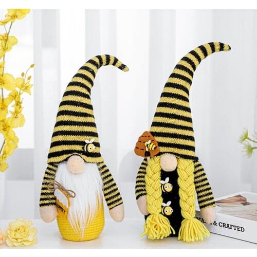 Faceless Doll Little Figurines Modern Nordic Handicraft Dwarf Doll Sculpture Ornament Party Holiday Christmas Home Decoration