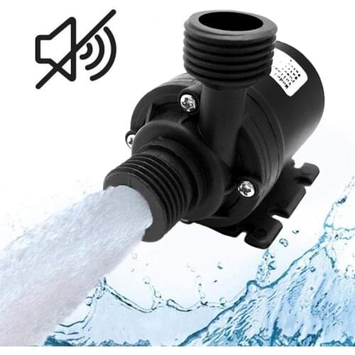 800L/H 5m DC 12V 24V Solar Brushless Motor Water Pump Silent Circulation Watering Washing Pump Mini Micro Water Pump
