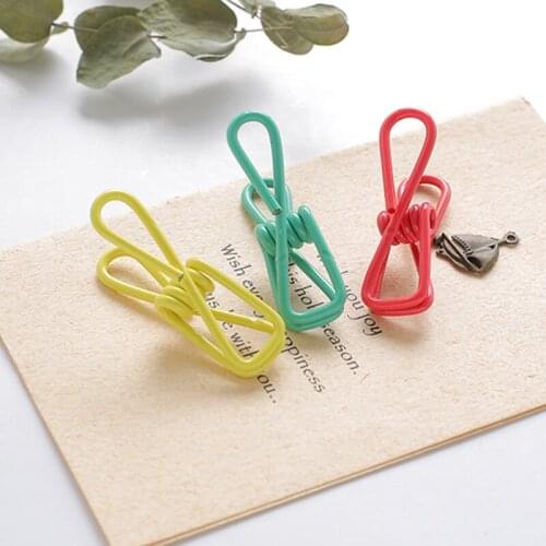 Multi-Purpose Utility Clip Heavy Duty Metal Durable Windproof Clothes Pegs for Laundry Hanging Kitchen Bags HFing