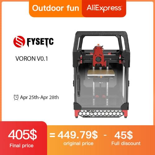 FYSETC Voron V0.1 Corexy 3D Printer Kit with Enclosed Panels