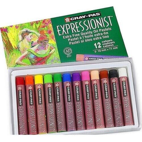 Expressionist oil pastel 25/50 color Medium thick oil painting stick set watercolor brush pen stationery painting supplies