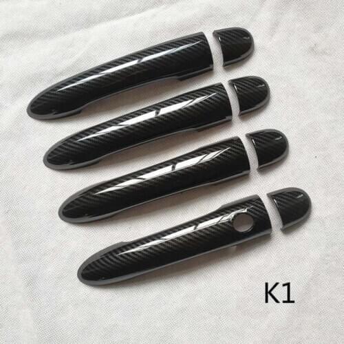 Door Handle Cover Trim fit for Renault Megane 2 Ii MK2 Handles Covers Car Accessories Plastic mitation Carbon Fiber