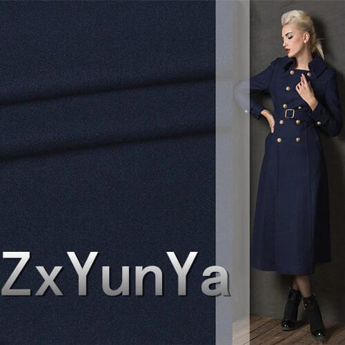 2017 new 148cm wide high-quality wool fabric Duanzhuang blue tattoo thin wool autumn and winter suit dress fabric